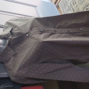 Banana Republic Polka Dot Button Down Shirt XS